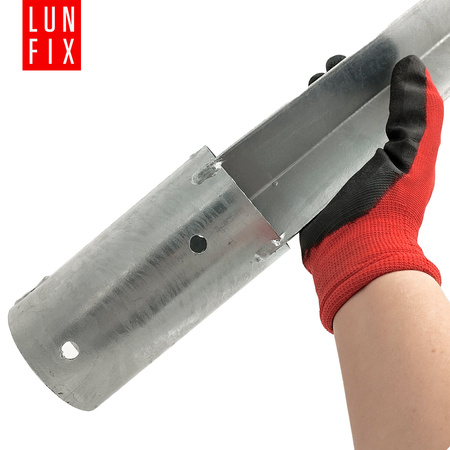 Montage Satz: Bodenhülse runden 80 cm + Schrauben