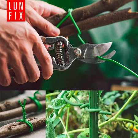 Gartendraht grün Ø1,7mm 100m Stahl verzinkt PVC