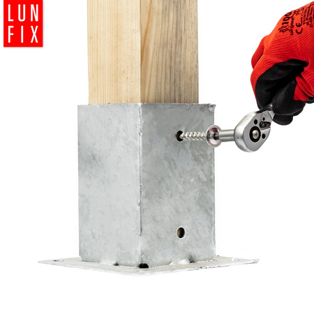 Pfostenträger 100x100x2mm Höhe 150mm