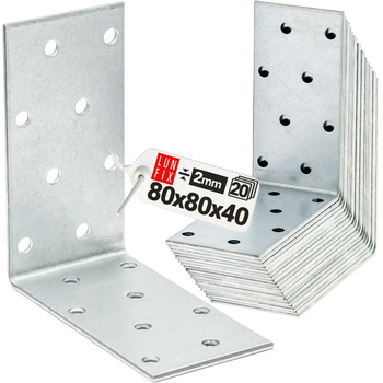 Winkelverbinder 80x80x40x2 20 Stück