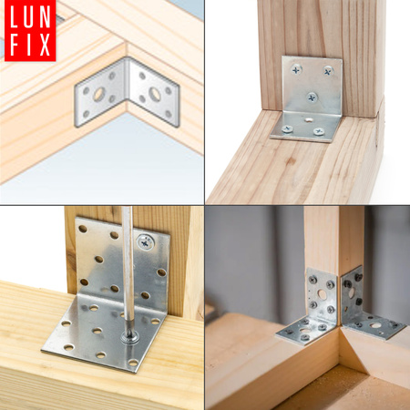Breitwinkel Eckwinkel 50x50x40x2 mm 50 Stück