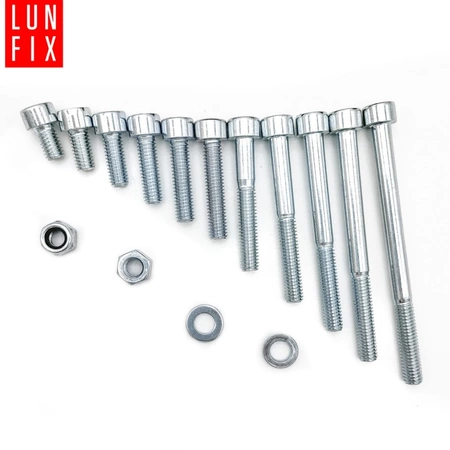 450 stück Sortiment Satz Zylinderkopfschrauben Muttern Unterlegscheiben M6