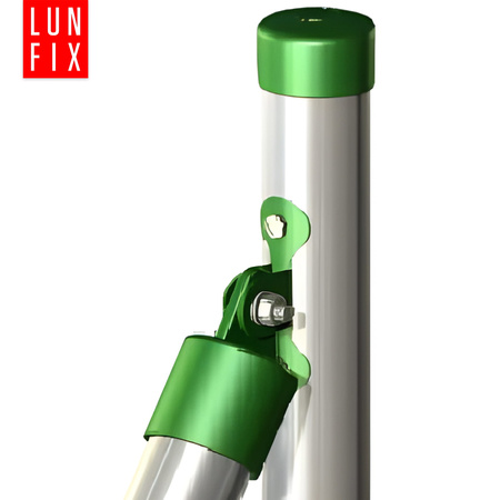 Querstrebenhalter zur Zaunpfosten Verzinkt inkl. 2 Schrauben