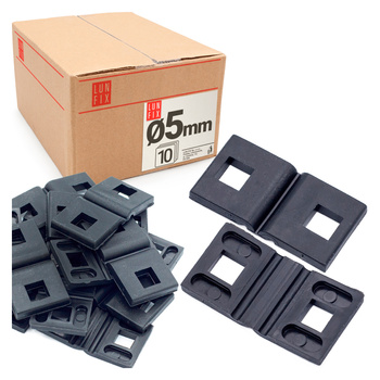 Kunststoffaufnahme Clips für Stabmattenzäune 5 mm 10er Set