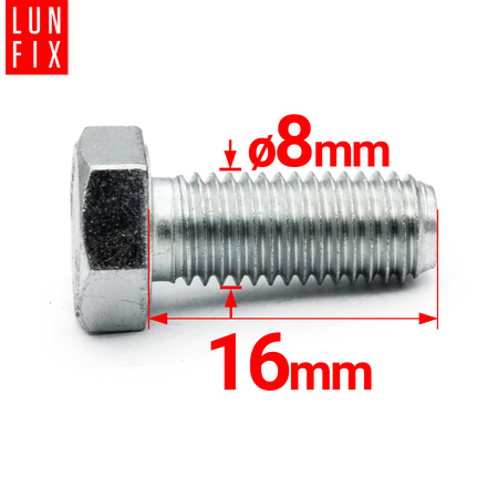 Sechskantschrauben M8x16 DIN 933 1 kg (ca.90 Stk.)