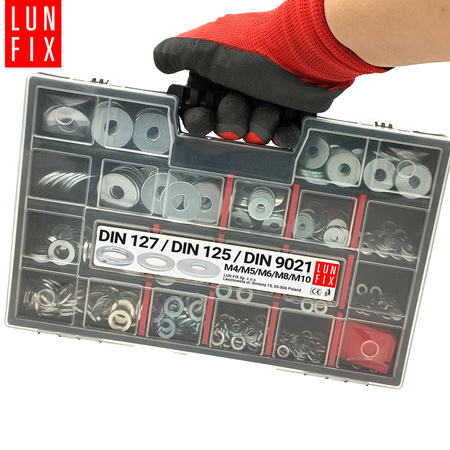 750 stück Sortiment Satz Unterlegscheiben M4-M10 DIN 127 125 9021