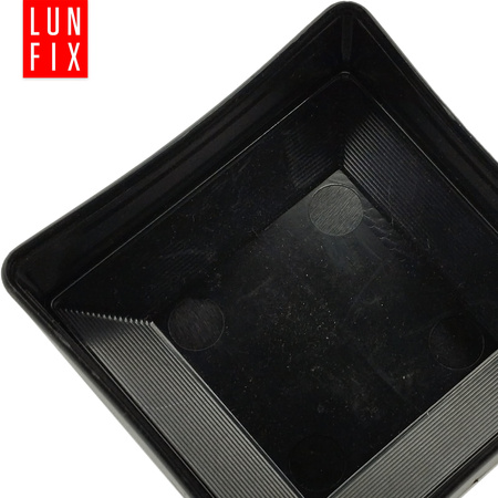 Pfostenkappen Schwarz 70x70 mm Eckig 1 stuck