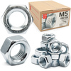 Sechskantmutter M5 - 1 Kg (ca.1000 Stk.) Festigkeit 8 Verzinkter Stahl, Regelgewinde DIN 934