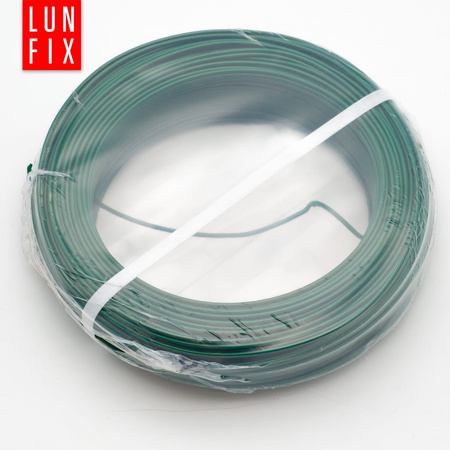 Spanndraht Gartendraht Grün Verzinkt und PVC 100m Ø2,6mm