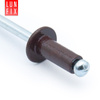 Aluminium Blindnieten DIN7337 4,8x8 mm 100 Stück RAL 8017 Schokoladenbraun