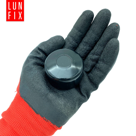 Pfostenkappen Schwarz 48,3 mm Rund 1 Stück