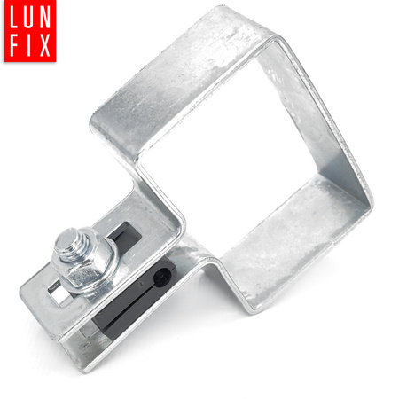 Endschelle Vierkant für 40x60 mm Pfosten Verzinkt