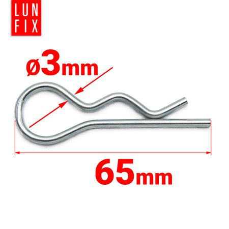 Sicherungsstift Nonius Abhänger Trockenbau Splint 70 mm 100stk.