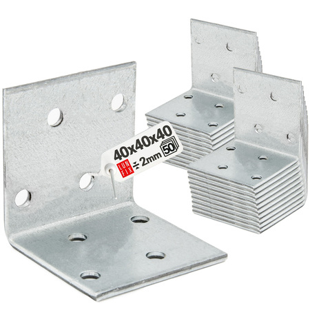 Breitwinkel Eckwinkel 40x40x40x2 mm 50 Stück