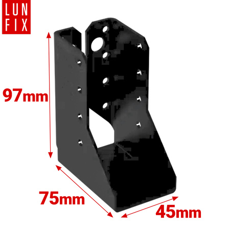 Balkenschuh Shwarz Typ B 45x97