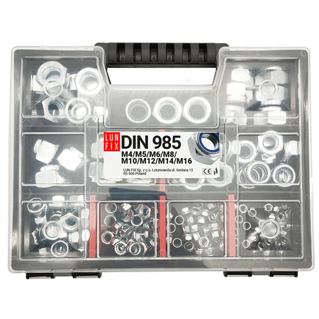 172 stück Sortiment Satz Selbstschneidende Mutter M4-M16 DIN985
