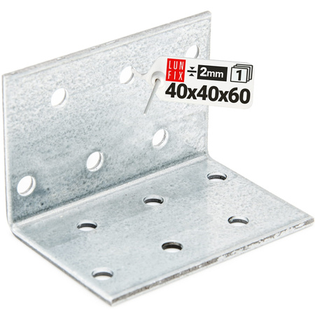 Winkelverbinder 40x40x60x2 1 Stück