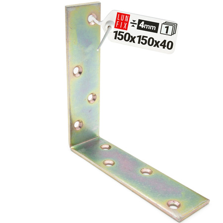 Konstruktionswinkel Balkenwinkel 150x150 Stärke 4 mm