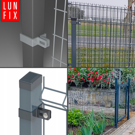 Endschelle Vierkant für 40x60 mm Pfosten Verzinkt