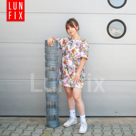 Siatka leśna budowlana 120cm fi 2-1,6mm ocynkowana 50mb + 100 sztuk skobli gratis!