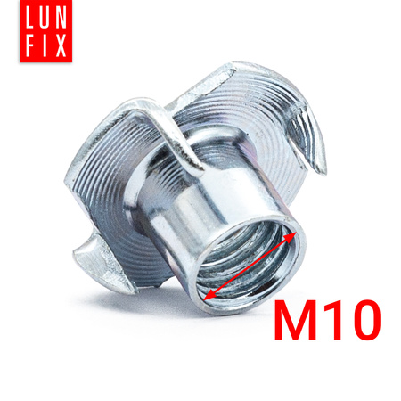 Einschlagmuttern M10 x 13 mm DIN 6930 50 Stück