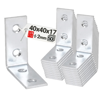 Stuhlwinkel Konstruktionswinkel 40x40x17x2 mm 50 Stück