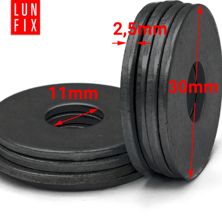 Runde Unterlegscheibe M10 Shwarz verzinkt DIN9021 10stk