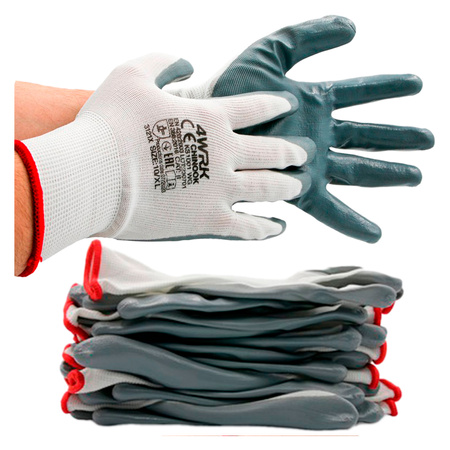 Arbeitshandschuhe aus Nitril, Größe 8 M 12stk.