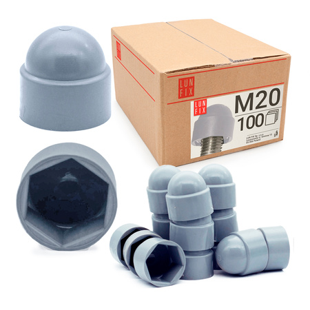 Schraubenkappe Grau M20 100 Stuck