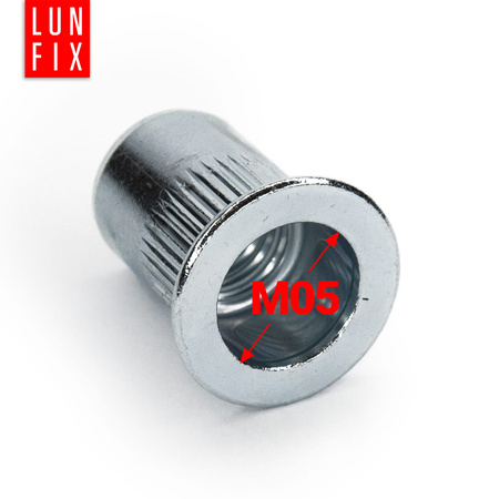 Stahl Blindnietmuttern M05 50stk