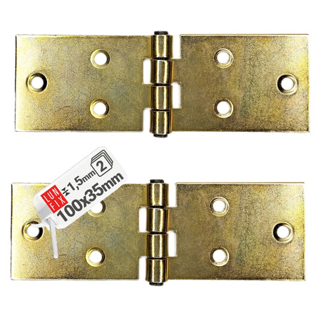 Scharnier Klappbar verzinkt 100x35x1,5mm 2stk