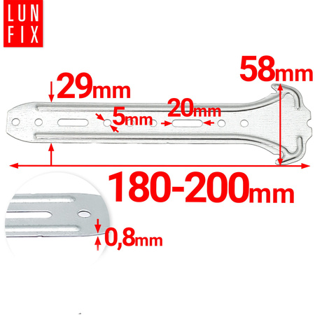 100 x 180 mm Ankerhänger für Trockenbau Für CD-Profile 60/27