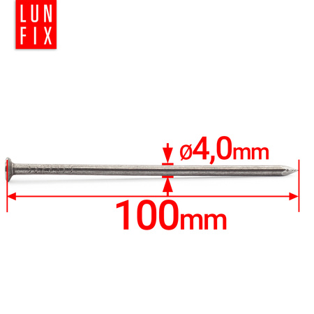Drahtstifte 4x100 1kg (95 stück) Unverzinkter
