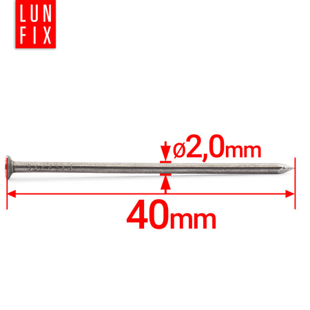 Drahtstifte 2x40 1kg Unverzinkter