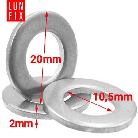 Unterlegscheiben M10 DIN 125 1Kg - ca.290 Stck.