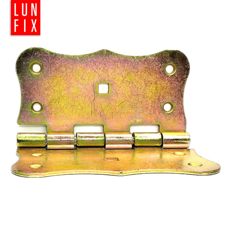 Scharnier Verzinkt Gelb Dekorativ 120x120x2mm