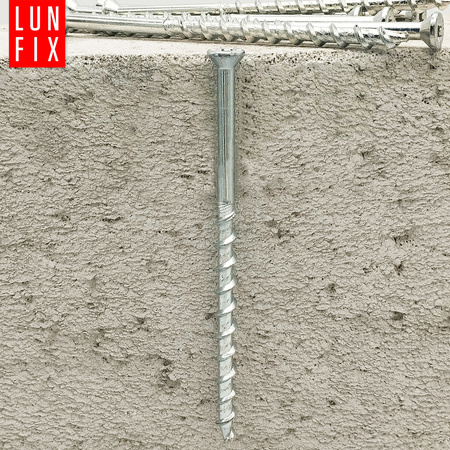 Porenbetonschrauben 8x80 mit Senkkopf und abdruck stern T30 50stk.