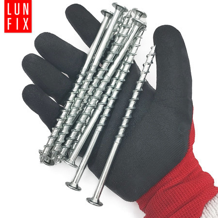 Porenbetonschrauben 8x140 mit Tellerkopf und abdruck stern T30 50stk.