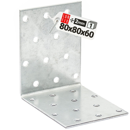 Winkelverbinder 80x80x60x2 1 Stück