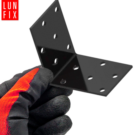 Breitwinkel Eckwinkel Shwarz 60x60x40x2 mm