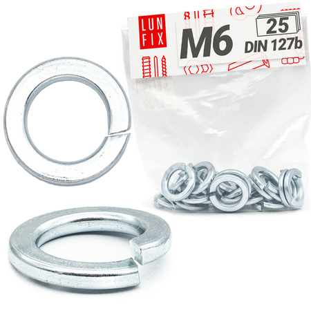 Federringe M6 DIN 127 25 stk.