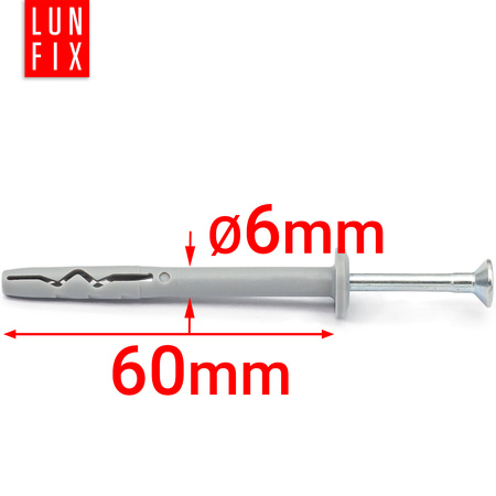 Schlagdübel 6x60 mm 200 Stük