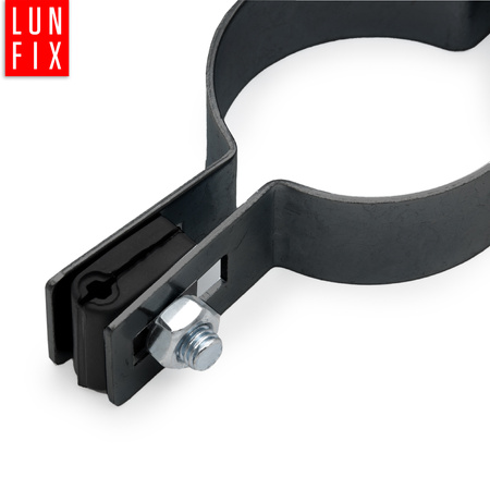 Mittelschelle Rund für 42 mm Pfosten Graphit