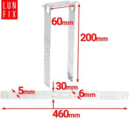 100 x 60/200 mm Direktabhänger für Trockenbau Für CD-Profile 60/27