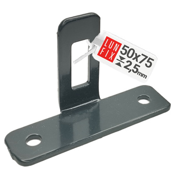 Zaunhalter Wandanschluss 75x45 mm RAL7016 Anthrazit