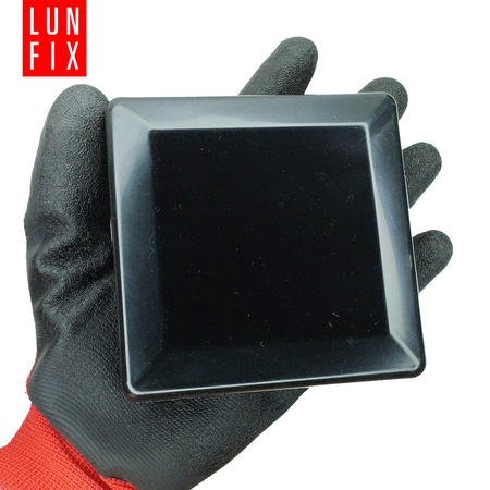 Pfostenkappen Schwarz 100x100 mm Eckig 10 stuck