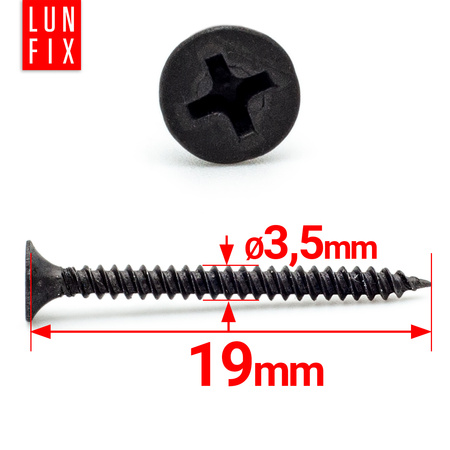 Schnellbauschrauben 3,5 x 19 mm 1000 Stück