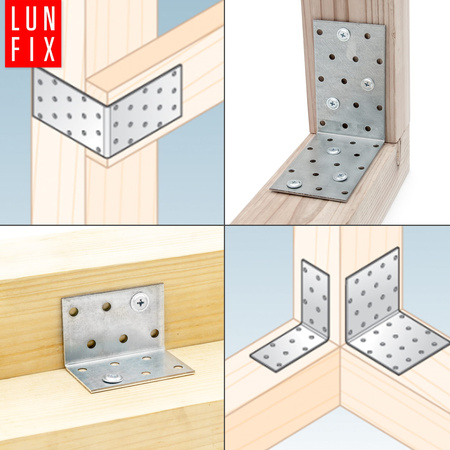 Winkelverbinder 40x40x60x2 1 Stück