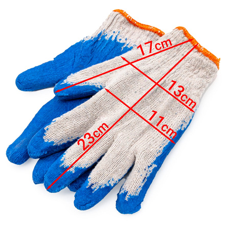 Arbeitshandschuhe blaue Größe L, 10 Stück