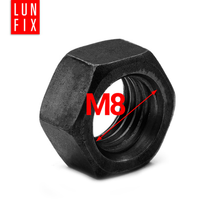 Sechskantmutter M8 Shwarz verzinkt DIN934 10stk